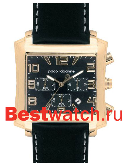 Часы Paco Rabanne Gent Leather Square PRH944_1AA